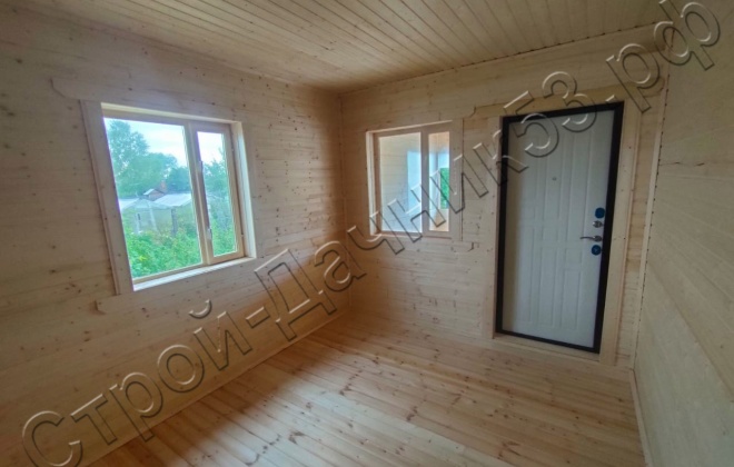 4 Каркасно-щитовой дом 78 М², Московская область, Серпуховский район, деревня Калугино. (11)